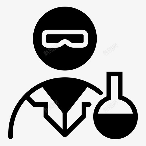 科学家化学教育图标svg_新图网 https://ixintu.com 化学 教育 科学 科学家 科学研究字形
