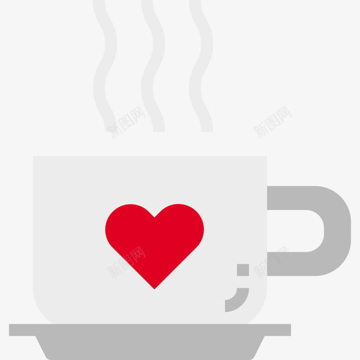 咖啡杯情人节46平装图标svg_新图网 https://ixintu.com 咖啡杯 平装 情人节46