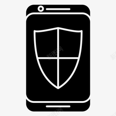 防护罩手机防护图标图标