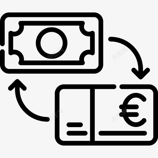 兑换货币46直系图标svg_新图网 https://ixintu.com 兑换 直系 货币46