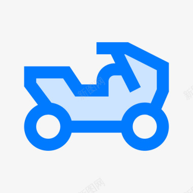 摩托车摩托车2蓝色图标图标