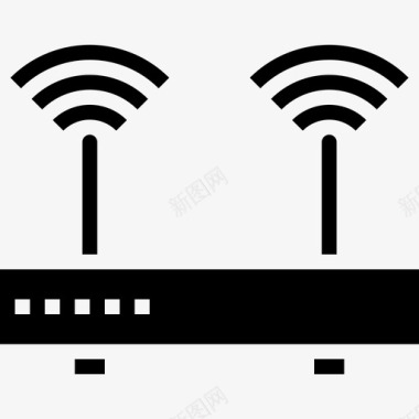 Wifi通讯互联网4填充图标图标