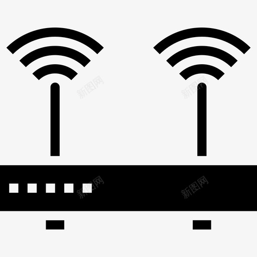 Wifi通讯互联网4填充图标svg_新图网 https://ixintu.com Wifi 填充 通讯互联网4