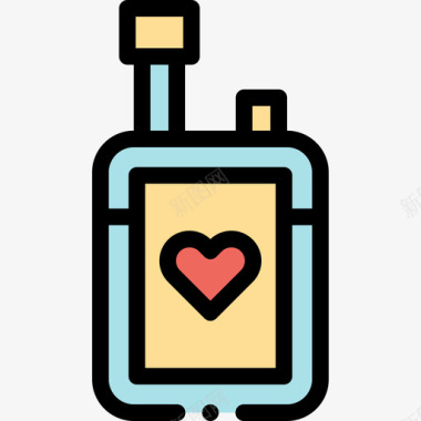 献血献血12线色图标图标