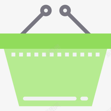 购物篮购物和电子商务6扁平图标图标