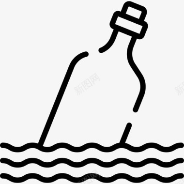 瓶子里的信息海盗34直系图标图标