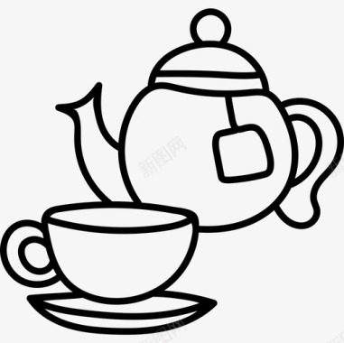 茶面包店64红茶图标图标