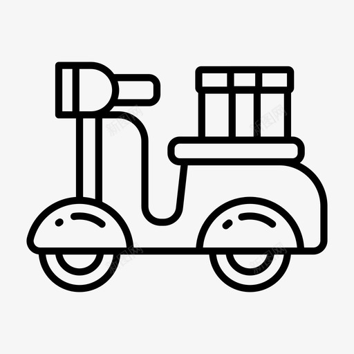 交货产品滑板车图标svg_新图网 https://ixintu.com 交货 交货图标 产品 时间 滑板车