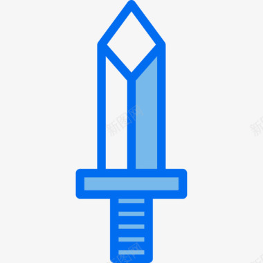 剑玩具8蓝色图标图标
