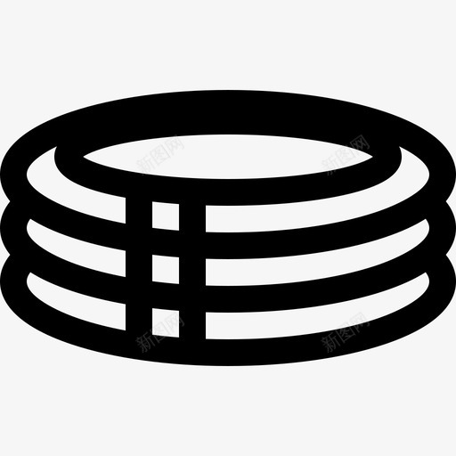 游泳池水上公园13号线性图标svg_新图网 https://ixintu.com 水上公园13号 游泳池 线性