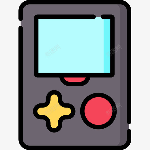 Gameboy圣诞玩具10线性颜色图标svg_新图网 https://ixintu.com Gameboy 圣诞玩具10 线性颜色