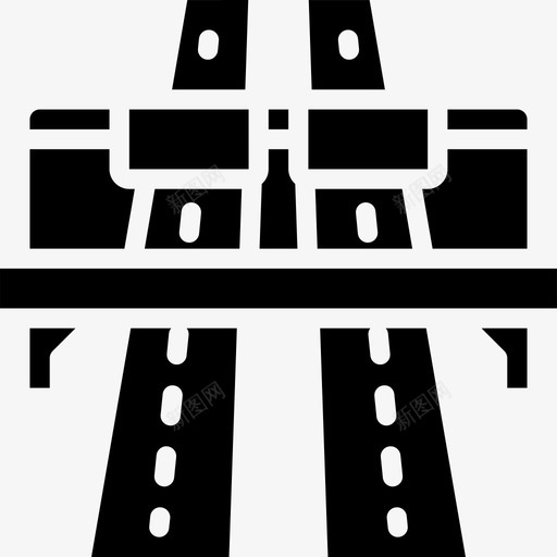 高速公路城市28填充图标svg_新图网 https://ixintu.com 城市28 填充 高速公路