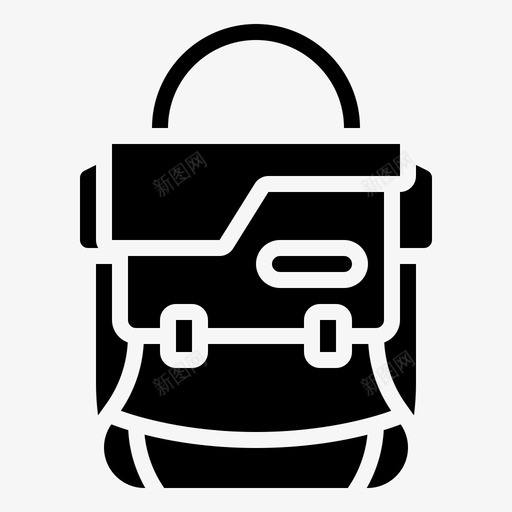 书包包容器图标svg_新图网 https://ixintu.com 书包 供应 包 容器 手袋 检测元素符号