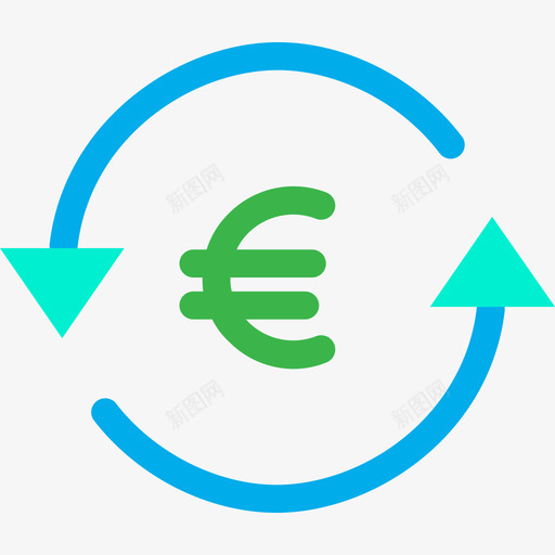 欧元银行和金融16持平图标svg_新图网 https://ixintu.com 持平 欧元 银行和金融16