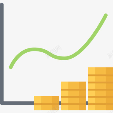折线图货币57持平图标图标