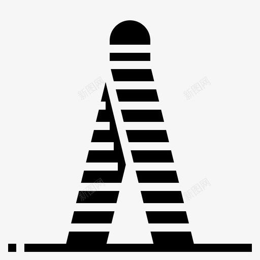 梯子建筑设备图标svg_新图网 https://ixintu.com 工具 建筑 梯子 设备 黑色建筑
