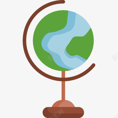 地球仪回学校43平的图标图标