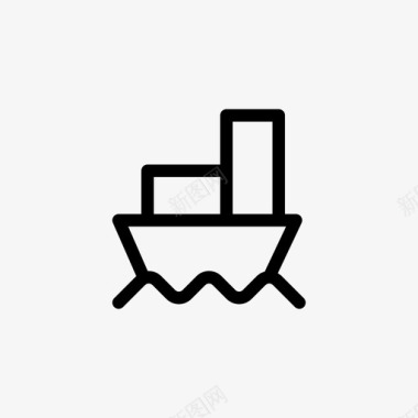 船舶海运运输图标图标