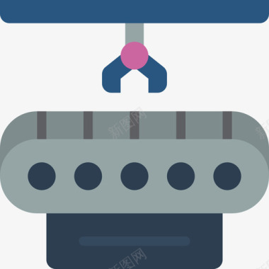 机械臂工业41扁平图标图标