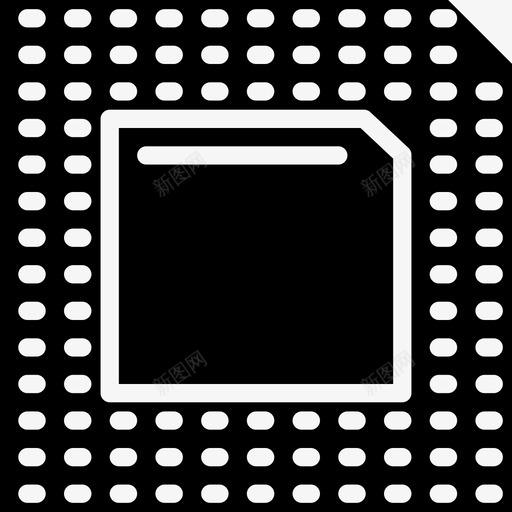 处理器计算机24固态图标svg_新图网 https://ixintu.com 固态 处理器 计算机24