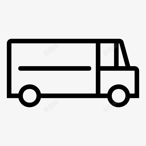 货车货物快递图标svg_新图网 https://ixintu.com 市场 快递 货物 货车 运输