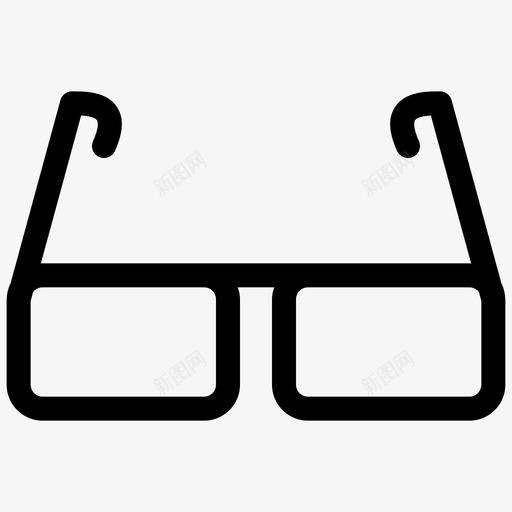 太阳镜眼镜时装和服装轮廓图标svg_新图网 https://ixintu.com 太阳镜 时装和服装轮廓 眼镜