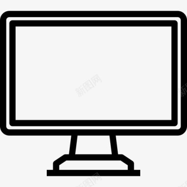 显示器计算机硬件8线性图标图标