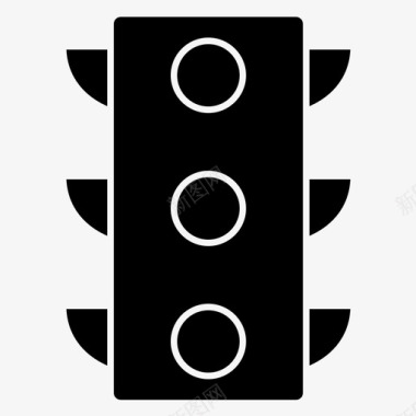 红绿灯信号交通标志图标图标