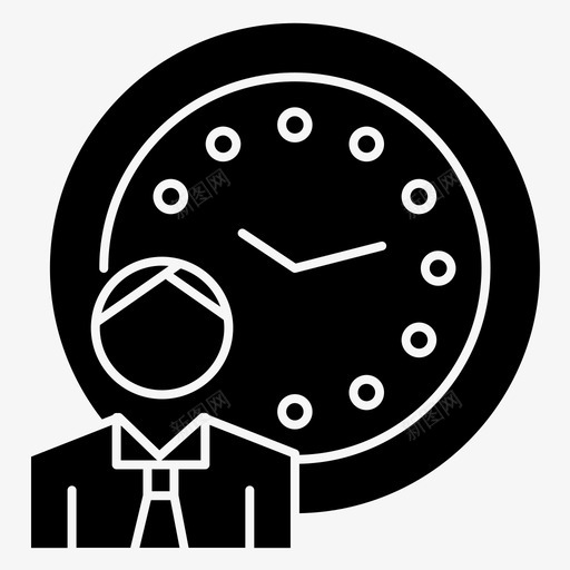 准时时钟图标svg_新图网 https://ixintu.com 准时 时钟