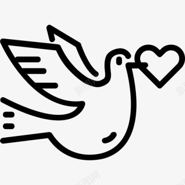 鸽子和平与人权3直系图标图标