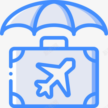 旅行保险旅行139蓝色图标图标