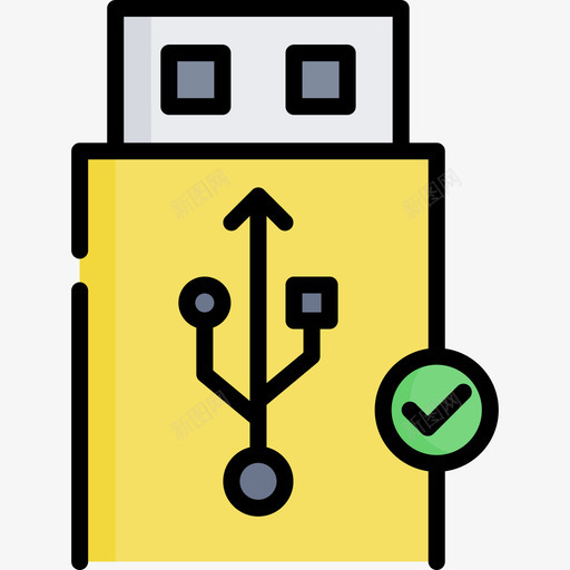 Usb通知5线颜色图标svg_新图网 https://ixintu.com Usb 线颜色 通知5