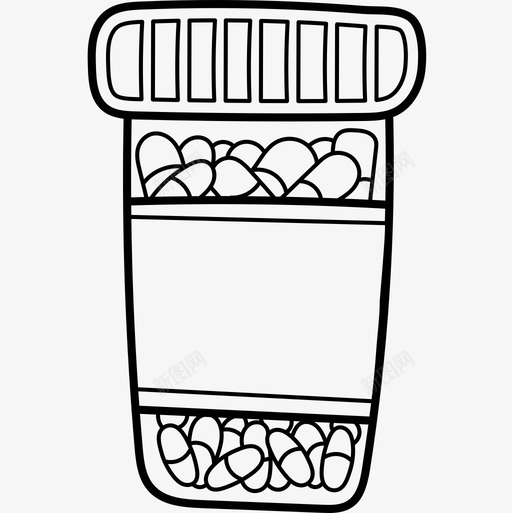 药丸医疗器械16黑色图标svg_新图网 https://ixintu.com 医疗器械16 药丸 黑色