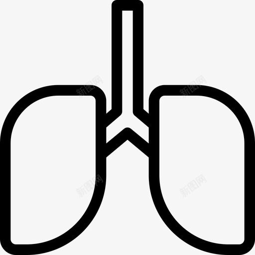 肺部医院医疗图标svg_新图网 https://ixintu.com 健康 医疗 医疗元素 医院 护理 治疗 肺部