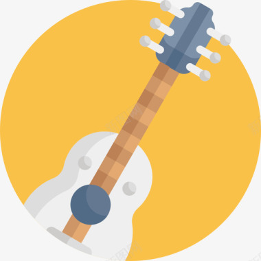 吉他音乐节29平版图标图标