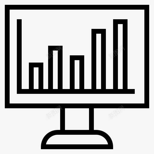 图形监视器商业数字图标svg_新图网 https://ixintu.com 办公室 商业 图形监视器 数字 货币 金融