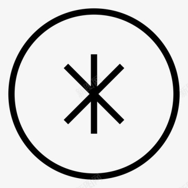十字架占星术形状图标图标