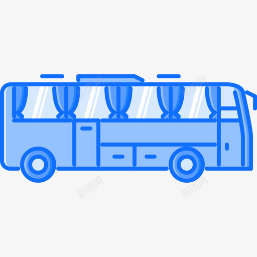56路公交车蓝色图标svg_新图网 https://ixintu.com 56路公交车 蓝色 蓝色城市公交车