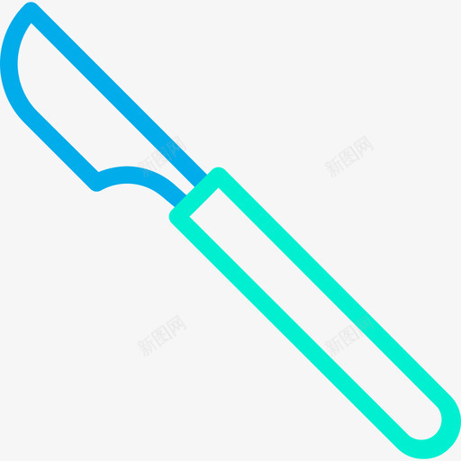 手术刀医生2号店线性蓝色图标svg_新图网 https://ixintu.com 医生2号店 手术刀 线性蓝色