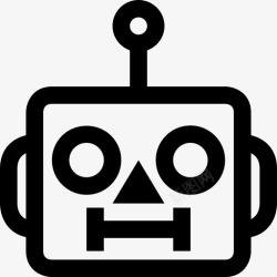 分布的化身可爱的机器人沉默化身表情符号图标高清图片