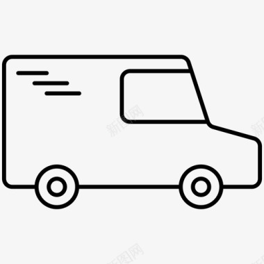 送货卡车运输工具图标图标