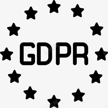 GDPR数据保护16填充图标图标