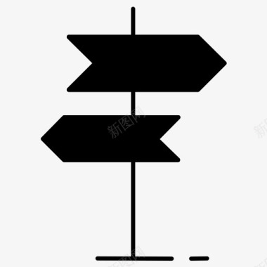 方向牌指示牌左图标图标