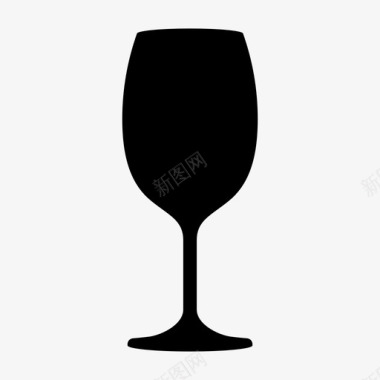 标准酒杯标准葡萄酒杯酒精图标图标