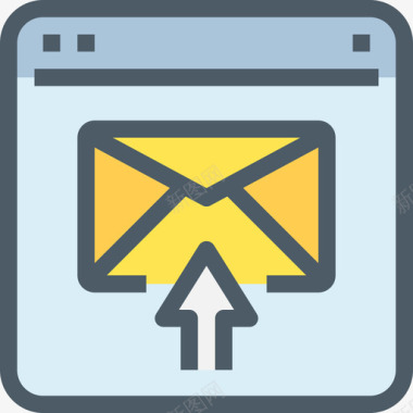 电子邮件搜索引擎优化和营销16线性颜色图标图标