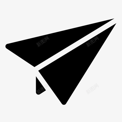 纸飞机飞行信息图标svg_新图网 https://ixintu.com 信息 发送 折纸 纸飞机 飞行