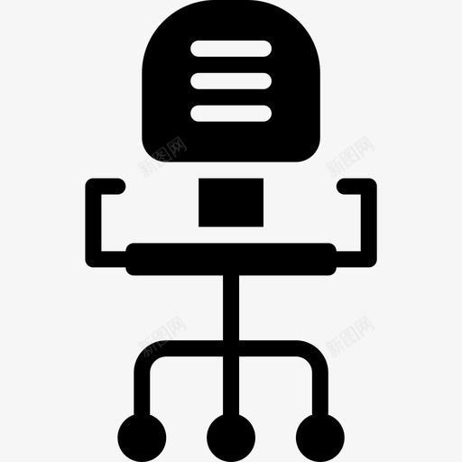 椅子商务和办公室21填充图标svg_新图网 https://ixintu.com 商务和办公室21 填充 椅子