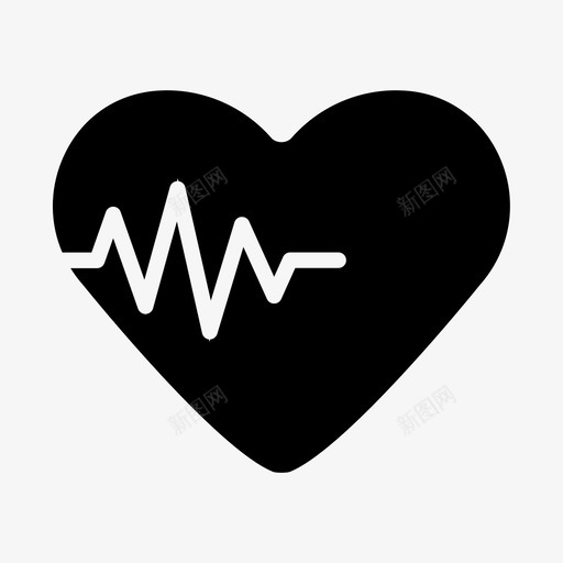 心跳最爱喜欢图标svg_新图网 https://ixintu.com 医院字形图标 喜欢 心跳 最爱 爱