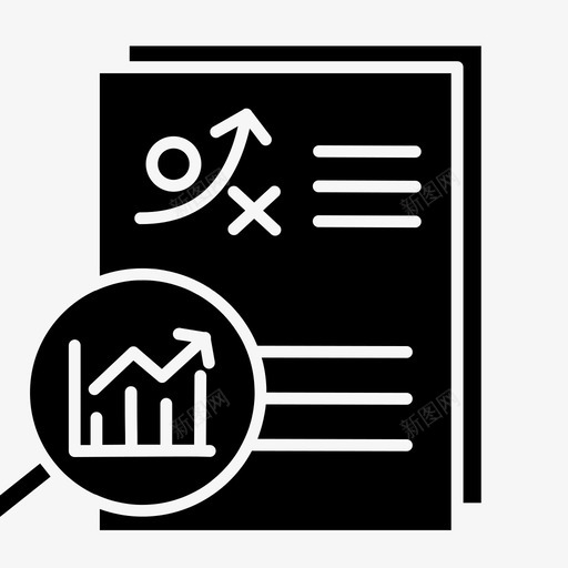 业务分析估算市场分析图标svg_新图网 https://ixintu.com 业务分析 估算 市场分析 统计
