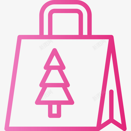 购物袋圣诞140渐变色图标svg_新图网 https://ixintu.com 圣诞140 渐变色 购物袋
